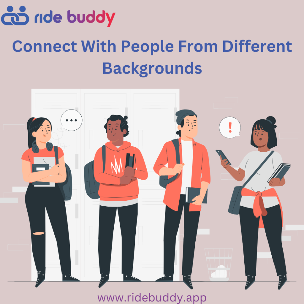 connect with people from different backgrounds - RideBuddy carpooling