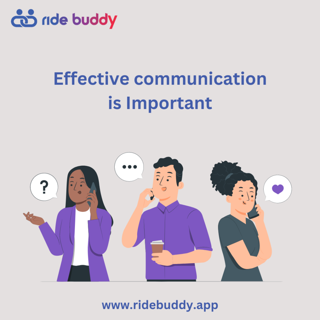 Effective communication - RideBuddy